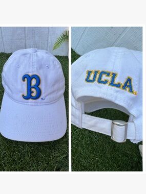 UCLA vintage Bruins Hat White NCAA The Game Back Cap White Blue Gold Embroidery